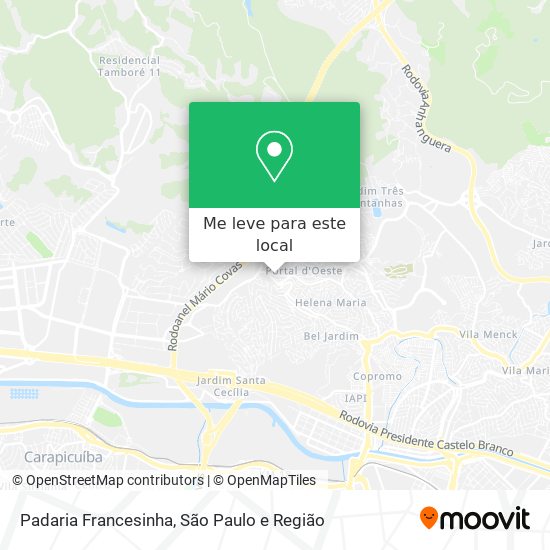 Padaria Francesinha mapa