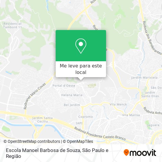 Escola Manoel Barbosa de Souza mapa