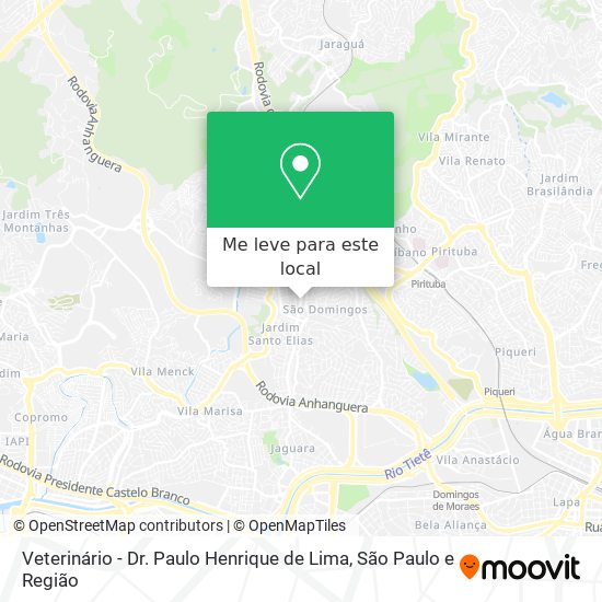 Veterinário - Dr. Paulo Henrique de Lima mapa
