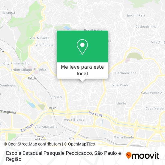 Escola Estadual Pasquale Peccicacco mapa