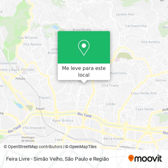 Feira Livre - Simão Velho mapa