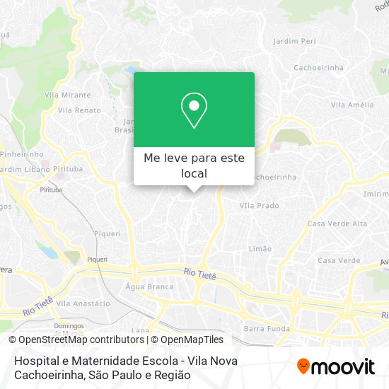 Hospital e Maternidade Escola - Vila Nova Cachoeirinha mapa