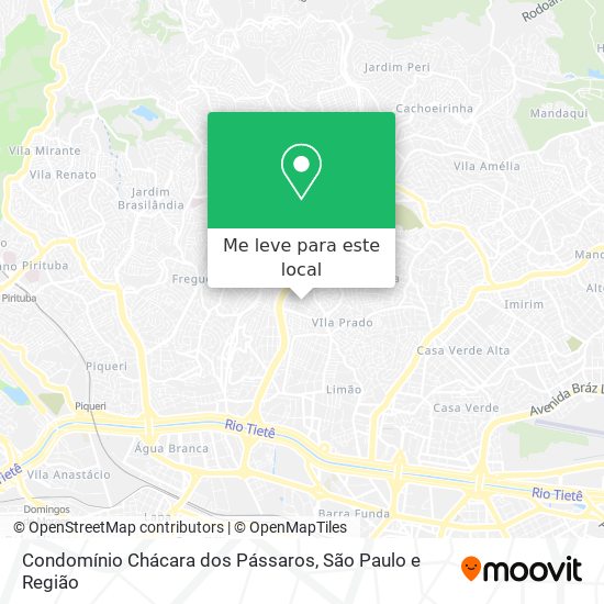 Condomínio Chácara dos Pássaros mapa