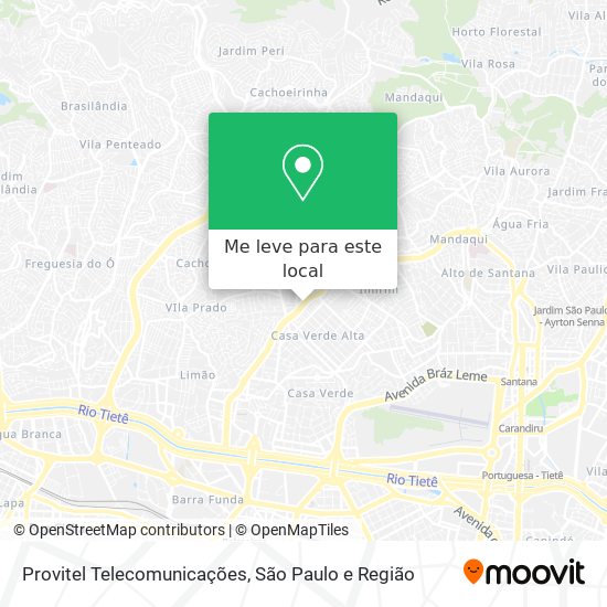 Provitel Telecomunicações mapa