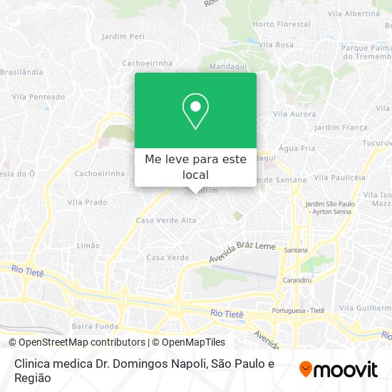 Clinica medica Dr. Domingos Napoli mapa