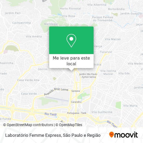 Laboratório Femme Express mapa