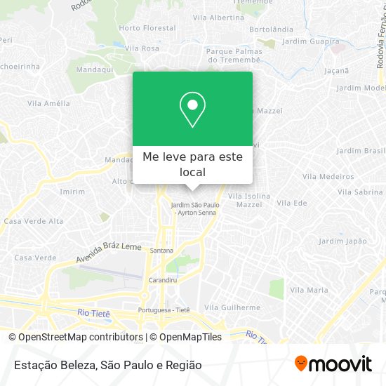 Estação Beleza mapa