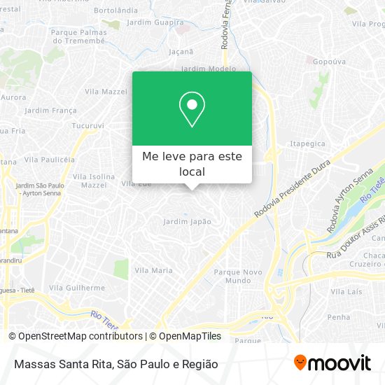 Massas Santa Rita mapa