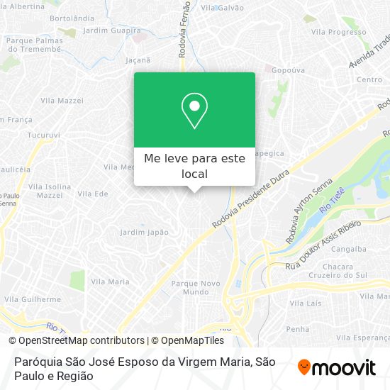 Paróquia São José Esposo da Virgem Maria mapa
