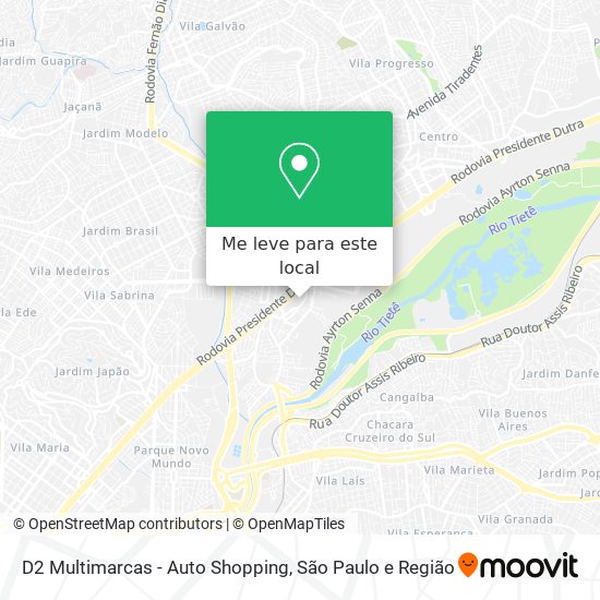 D2 Multimarcas - Auto Shopping mapa