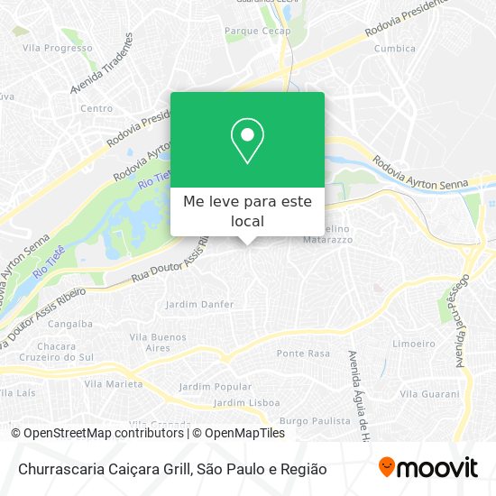 Churrascaria Caiçara Grill mapa