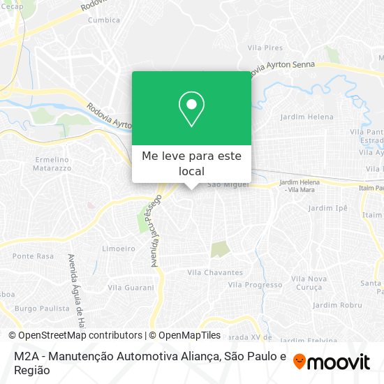 M2A - Manutenção Automotiva Aliança mapa