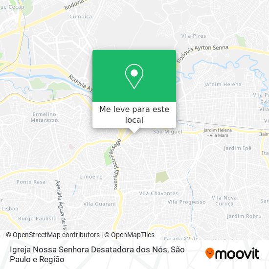 Igreja Nossa Senhora Desatadora dos Nós mapa