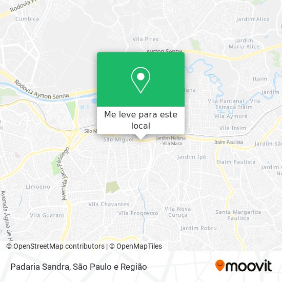 Padaria Sandra mapa