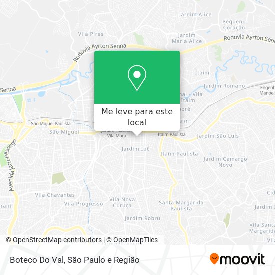 Boteco Do Val mapa