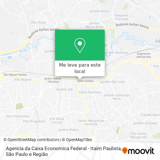 Agencia da Caixa Economica Federal - Itaim Paulista mapa