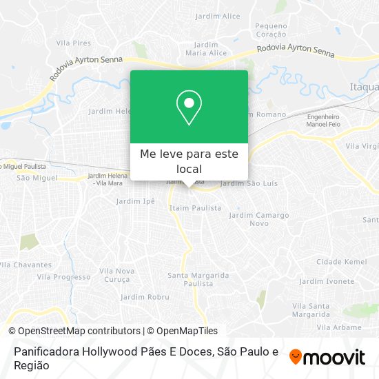Panificadora Hollywood Pães E Doces mapa