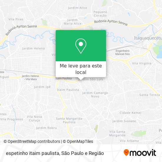 espetinho itaim paulista mapa