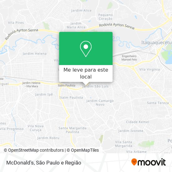 McDonald's mapa