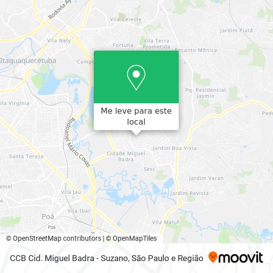 CCB Cid. Miguel Badra - Suzano mapa