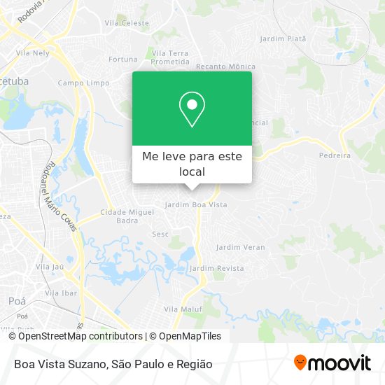 Boa Vista Suzano mapa