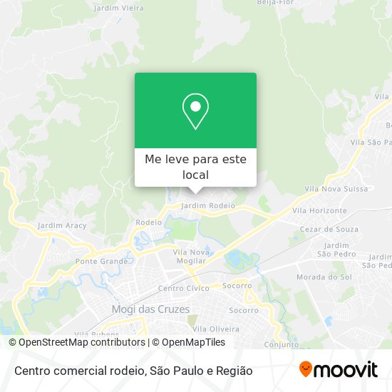 Centro comercial rodeio mapa