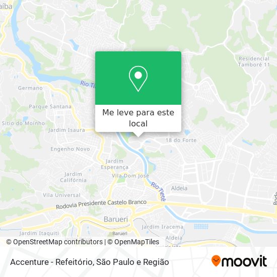 Accenture - Refeitório mapa