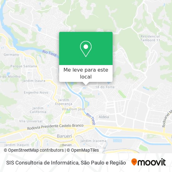 SIS Consultoria de Informática mapa
