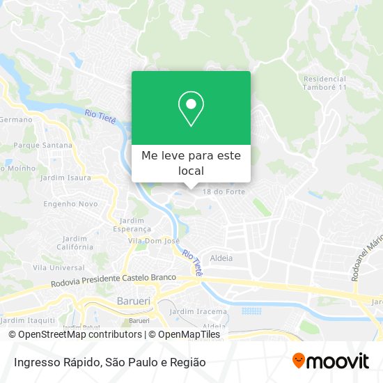 Ingresso Rápido mapa