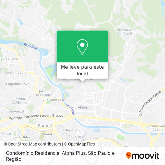 Condomínio Residencial Alpha Plus mapa