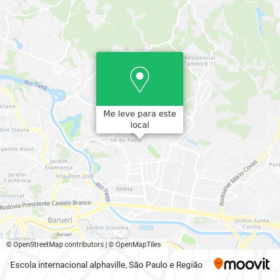 Escola internacional alphaville mapa