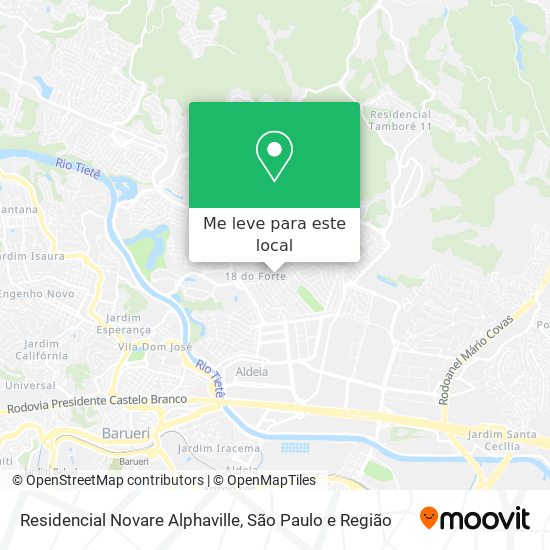 Residencial Novare Alphaville mapa