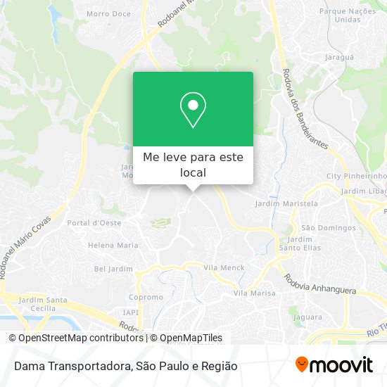 Dama Transportadora mapa