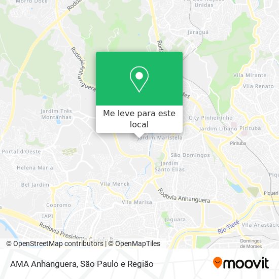 AMA Anhanguera mapa