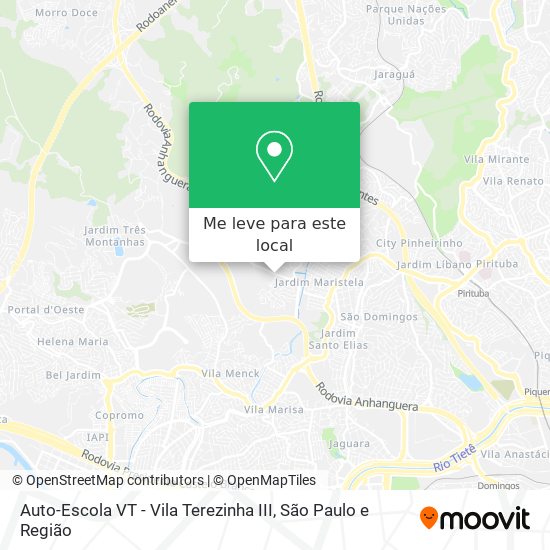 Auto-Escola VT - Vila Terezinha III mapa