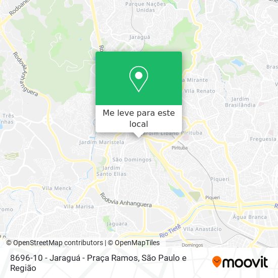 8696-10 - Jaraguá - Praça Ramos mapa