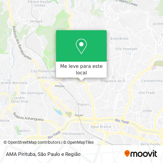 AMA Pirituba mapa