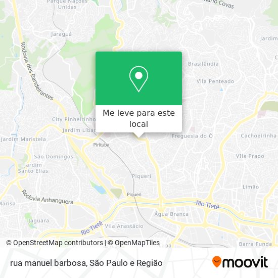 rua manuel barbosa mapa