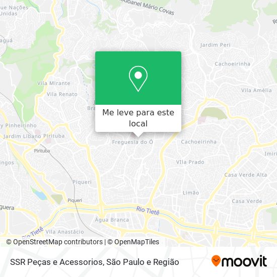 SSR Peças e Acessorios mapa