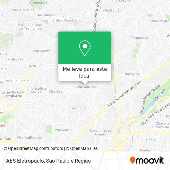 AES Eletropaulo mapa