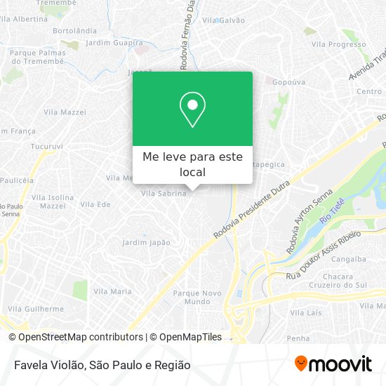 Favela Violão mapa