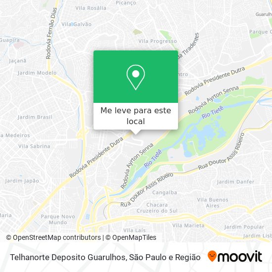 Telhanorte Deposito Guarulhos mapa