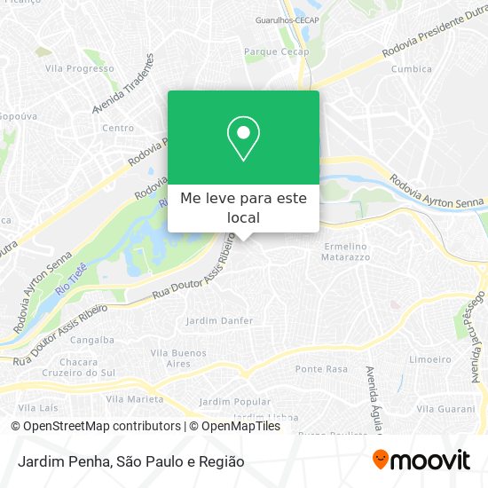 Jardim Penha mapa