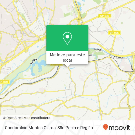 Condomínio Montes Claros mapa