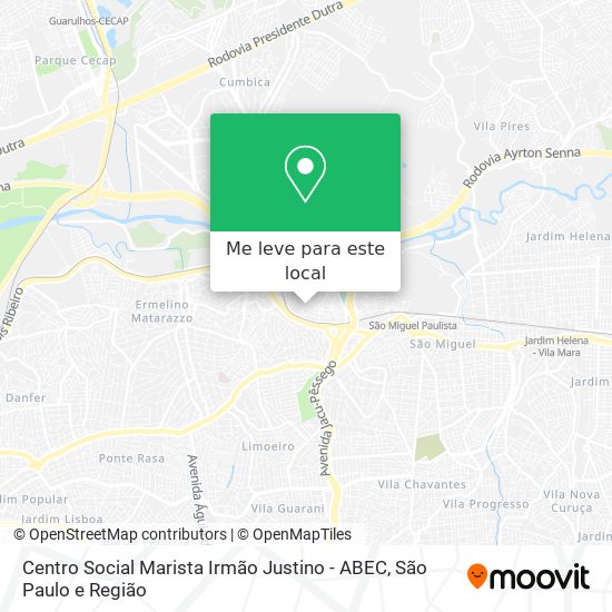 Centro Social Marista Irmão Justino - ABEC mapa