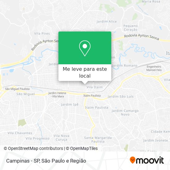 Campinas - SP mapa