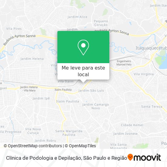 Clínica de Podologia e Depilação mapa