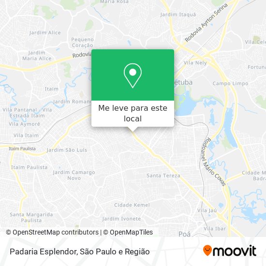 Padaria Esplendor mapa