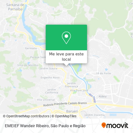 EMEIEF Wandeir Ribeiro mapa