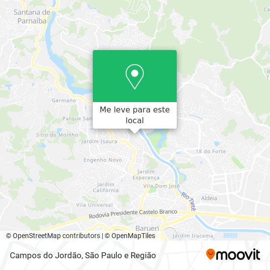 Campos do Jordão mapa